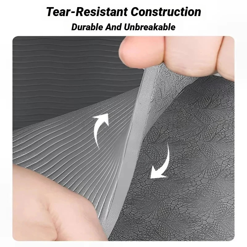 Foldable TPE Yoga Mat: Eco Friendly, Double Sided Non-slip, Folding Travel Fitness Mat for Yoga, Pilates & Floor Workouts