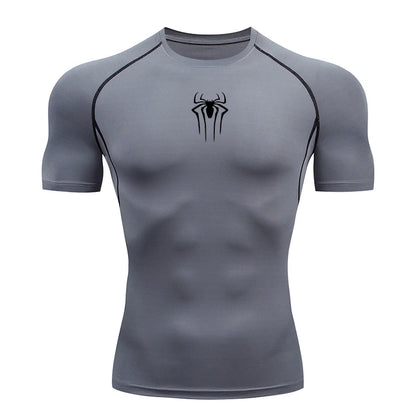 2024 Compression T Shirt Men Short Sleeve Sport Tees Fitness Running Sportsear Men Gym Elastic Quick Dry Jogging T-shirt Tops