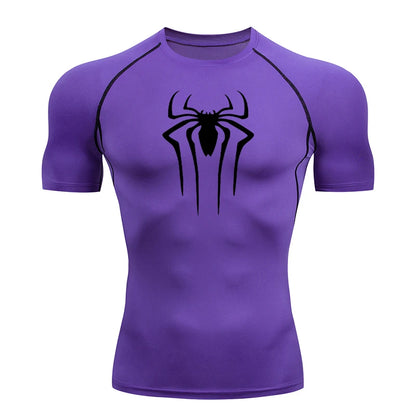 2024 Compression T Shirt Men Short Sleeve Sport Tees Fitness Running Sportsear Men Gym Elastic Quick Dry Jogging T-shirt Tops
