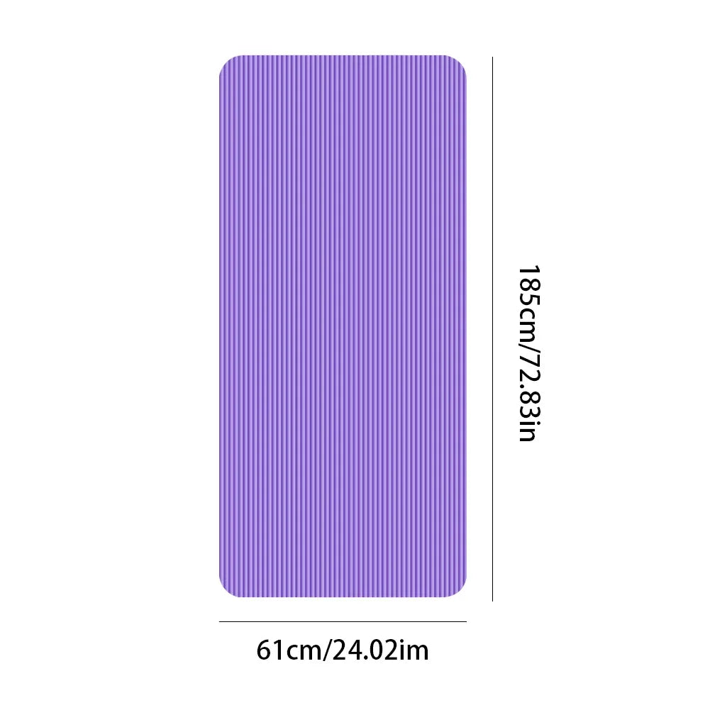 Recently popular hot-seYoga Mat Non Slip Exercise Mat Thick Solid Color Fitness Mat Yoga Workout Mat Multi-Function for Home Gym