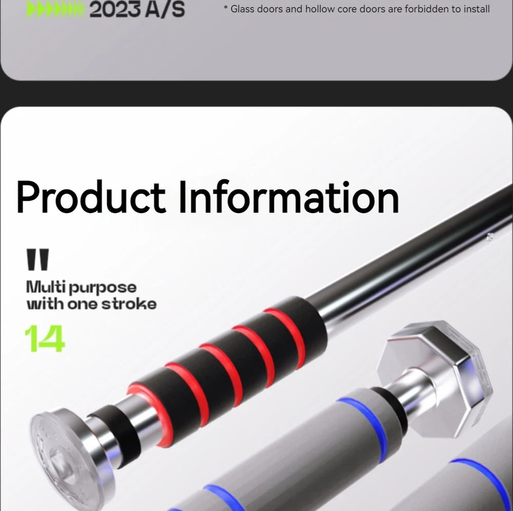 Telescopic Doorway Pull Up Bar Non-Slip Chin-Up Fitness Equipment Adjustable Home Gym Strength Training Heavy Duty For Men Women