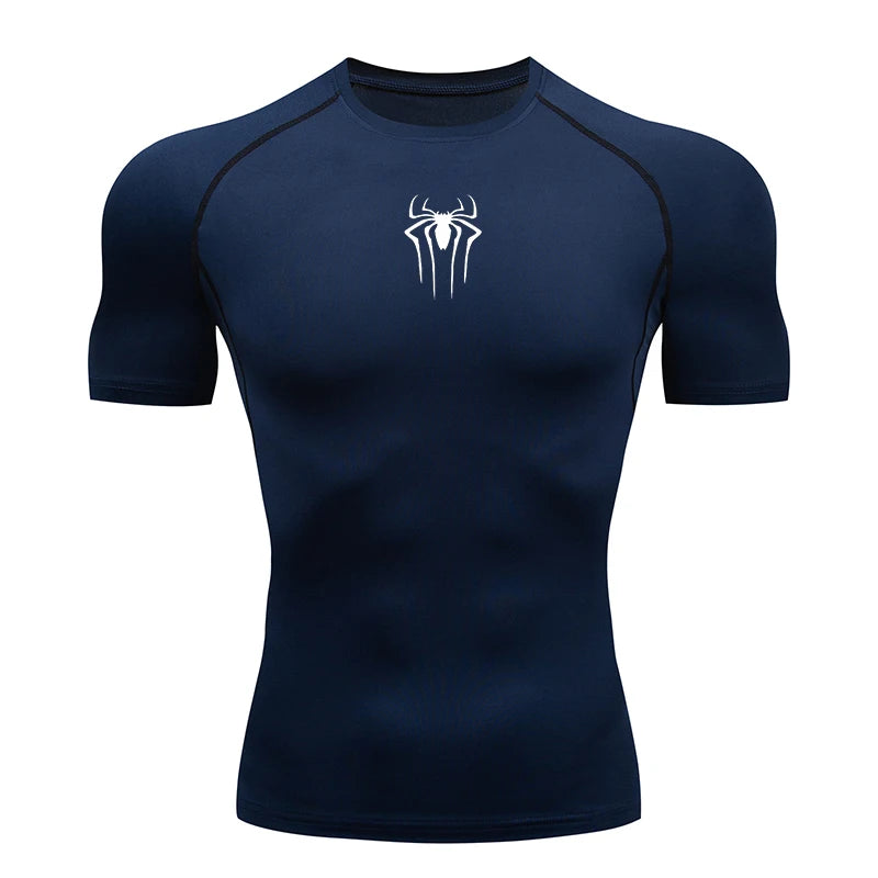 2024 Compression T Shirt Men Short Sleeve Sport Tees Fitness Running Sportsear Men Gym Elastic Quick Dry Jogging T-shirt Tops