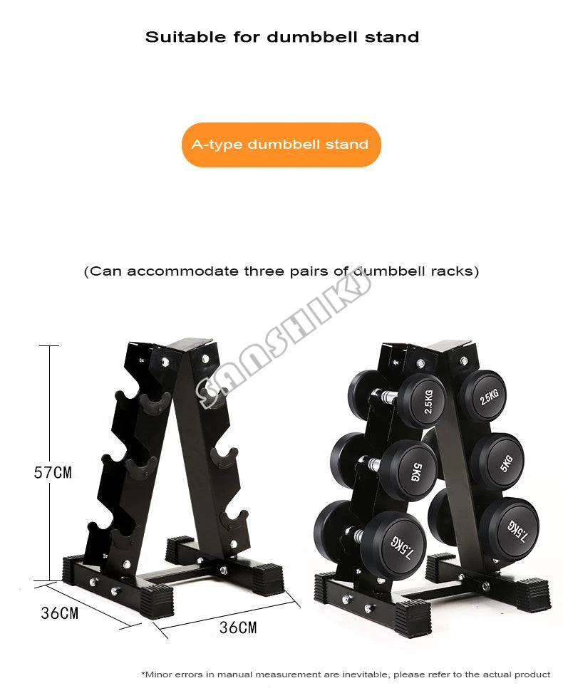 Round Rubber Coated Steel Dumbbell for Men and Women, Special Fitness Equipment, Classic, 5kg-20kg