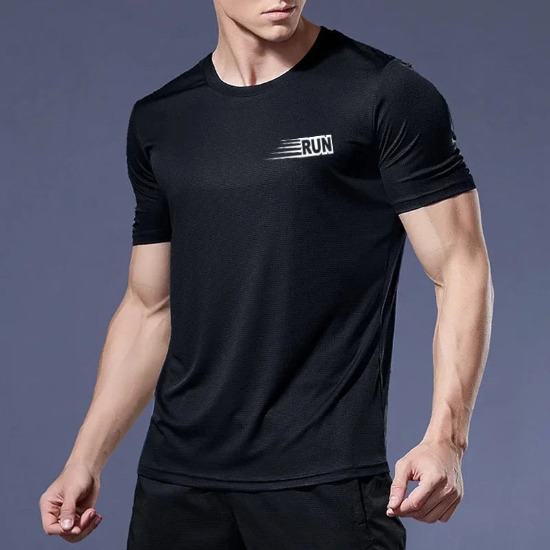 Quick Dry Running Shirt Football Shirt Men's Sportswear Men's Jogging T-shirt Quick Dry Compression Sports T-shirt Gym
