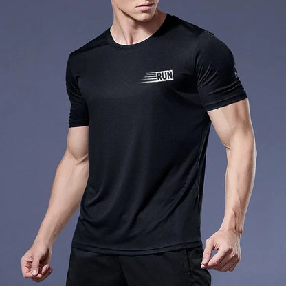 Quick Dry Running Shirt Football Shirt Men's Sportswear Men's Jogging T-shirt Quick Dry Compression Sports T-shirt Gym