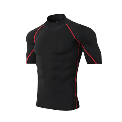 Compression T-Shirt Men Bodybuilding Sportswear Short Sleeve Quick Dry Workout Shirts Sport Tops Tee Gym Running T-shirt Men