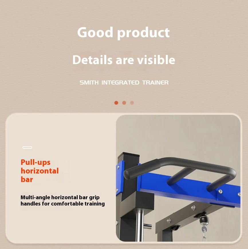 Smith machine gantry fitness equipment, home bird squat bench, multi-functional home comprehensive trainer