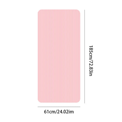 Yoga Mat Pilates Floor Mat 10mm Thick Solid Color Fitness Mat 72x23.8in Yoga Workout Mat Multi-Function for Home Gym