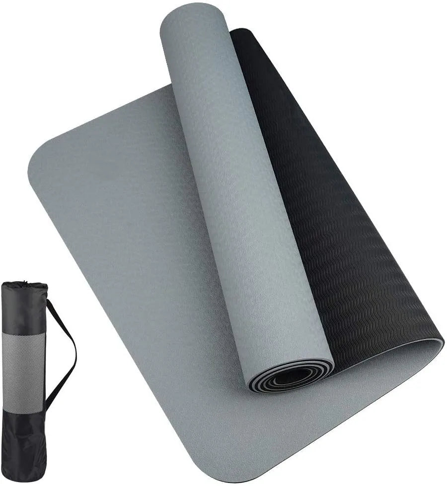 TPE yoga mat is environmentally friendly, odorless, elastic, waterproof, and anti slip. It is a professional yoga mat with genui