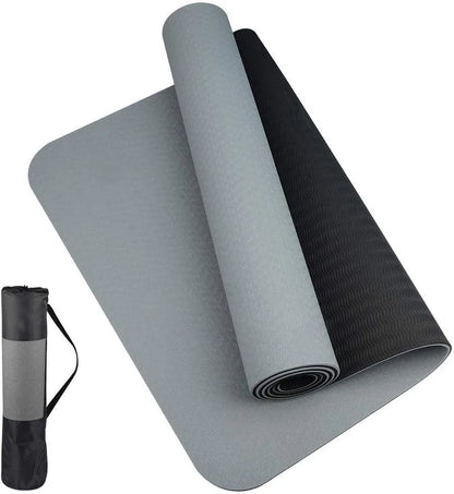 TPE yoga mat is environmentally friendly, odorless, elastic, waterproof, and anti slip. It is a professional yoga mat with genui