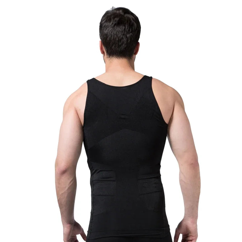 2/1 Slimming Vest Men's Slimming Bodysuit Slimming Waist Corset Corset Slimming Vest Slimming Slimming Tummy Trimming Shapewear