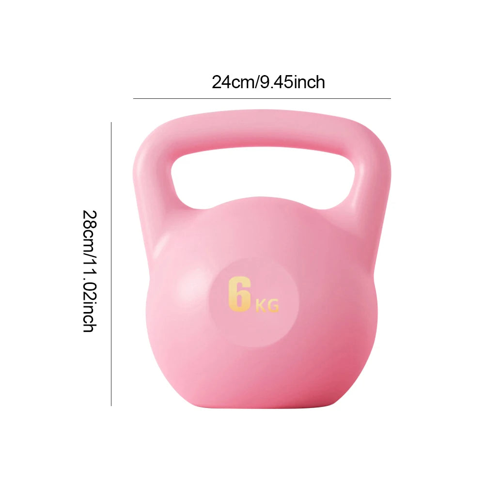Water-filled Soft Kettlebell Versatile Shock-Proof Impact-Resistant Anti Slip Grip Hand Weights for Noise-Free Strength Training