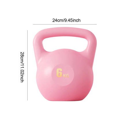 Water-filled Soft Kettlebell Versatile Shock-Proof Impact-Resistant Anti Slip Grip Hand Weights for Noise-Free Strength Training