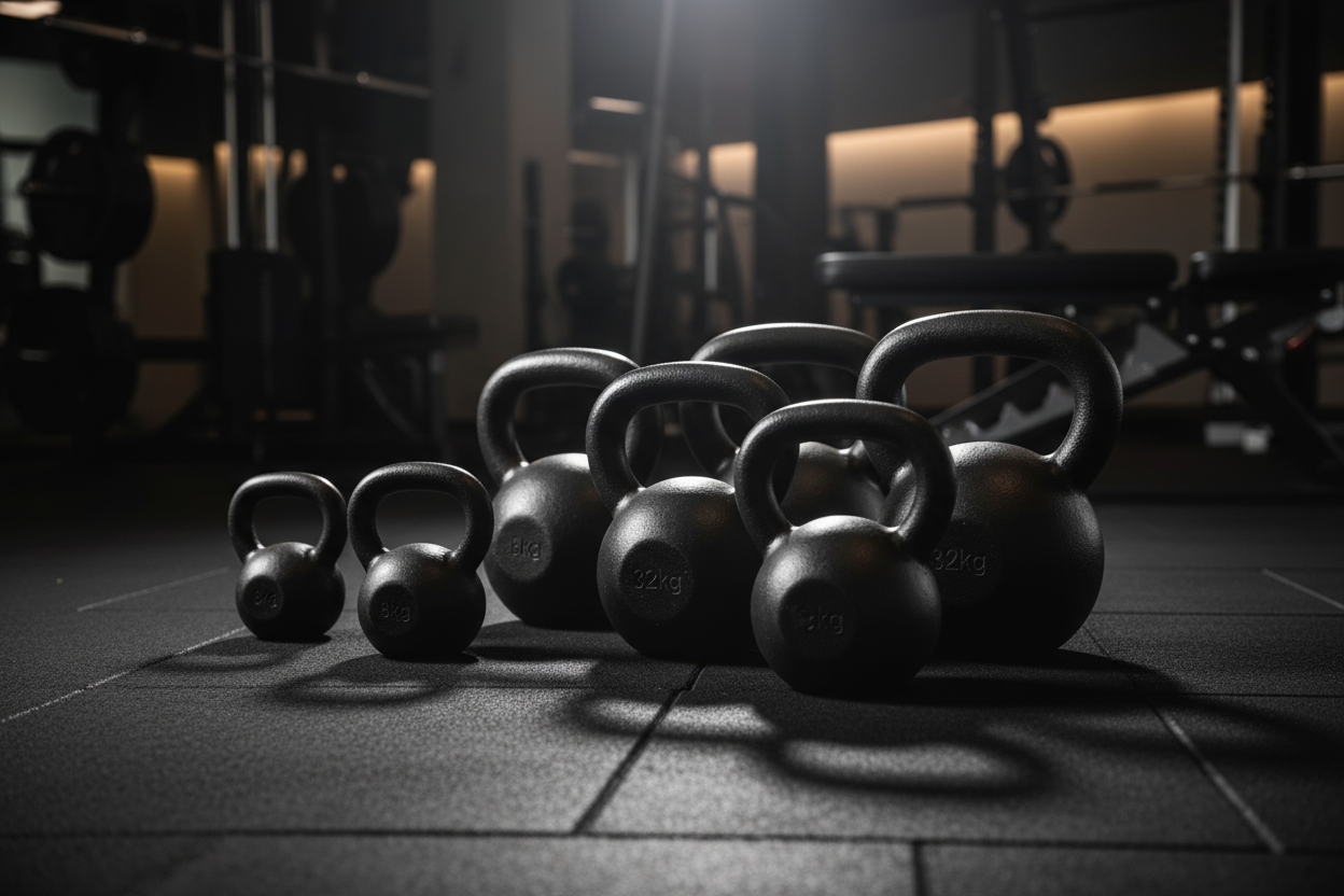 create kettle bells hero image don't use text make it good